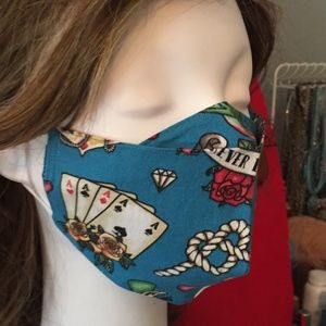 Tattoo 3D design face mask